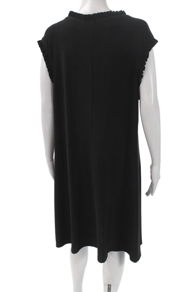 Nicole Miller Womens Black Sleeveless Shift Dress Size 2X