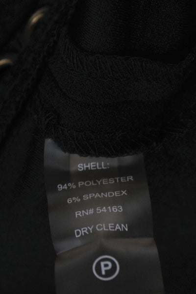 Calvin Klein Women Black Shift Dress Sleeveless Scoop Neck Size 14