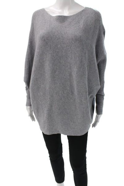 Philosophy By Republic Women Pullover Sweater Gray Boat Neck Size XL
