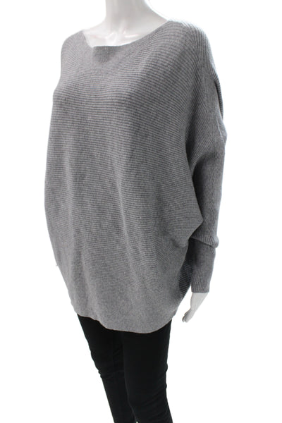Philosophy By Republic Women Pullover Sweater Gray Boat Neck Size XL