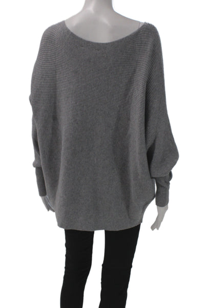 Philosophy By Republic Women Pullover Sweater Gray Boat Neck Size XL