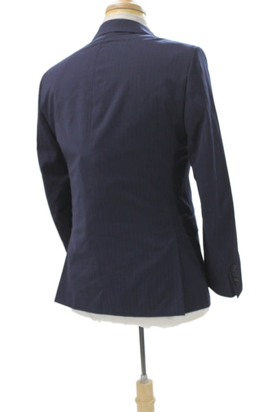Calvin Klein Men Striped 100% Wool 2 Piece Suit Size 38