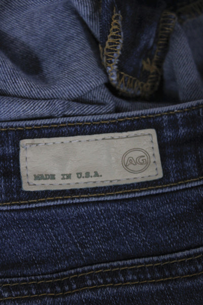 AG Adriano Goldschmied Womens Cut-Off Denim Shorts Blue Button Size 26
