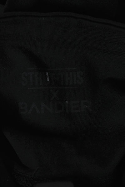 Strut This Womens Ankle Leggings Black Polyester Athleisure Size XS