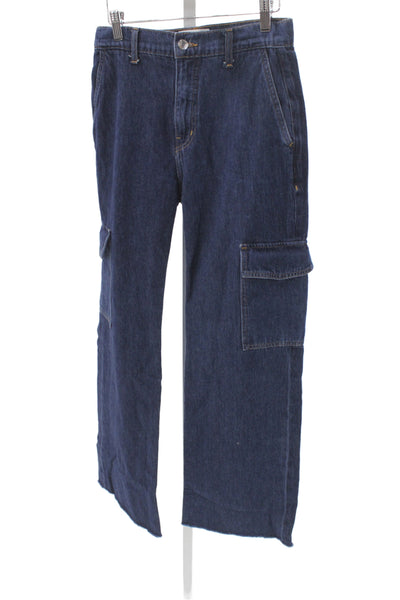 Derek Lam 10 Crosby Mens Straight High Rise Jeans Blue 27in Size 25