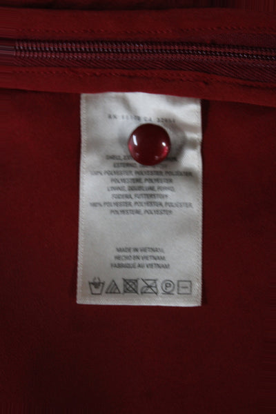 Moulinette Soeurs Anthropologie Women Red Tunic High Neck 3/4 Sleeve Size 6