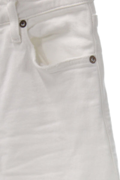 Agolde Womens White Straight Jeans Size 26