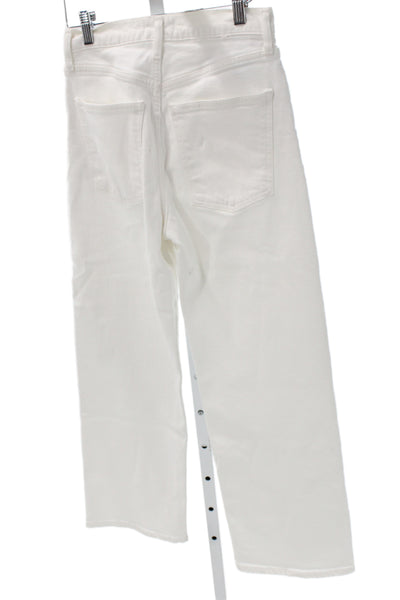 Agolde Womens White Straight Jeans Size 26