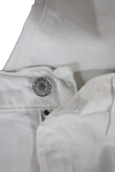Agolde Womens White Straight Jeans Size 26