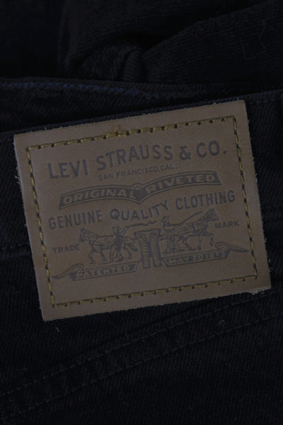 Levis Women Cut-Off Cotton Shorts Black Size 26