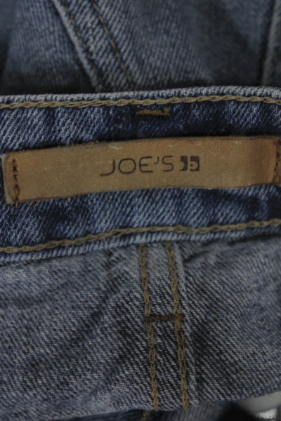 Joes Womens Cut-Off Shorts Blue Cotton Button Size 25