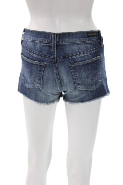 Citizens of Humanity Womens Cut-Off Shorts Blue Size 25