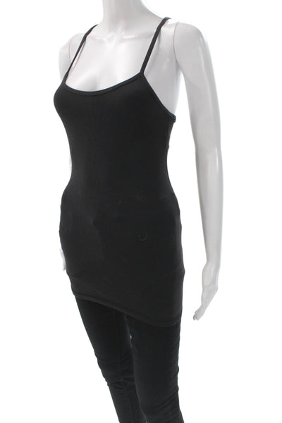 Lululemon Women Basic Sleeveless Scoop Neck Cotton Tank Black Size M