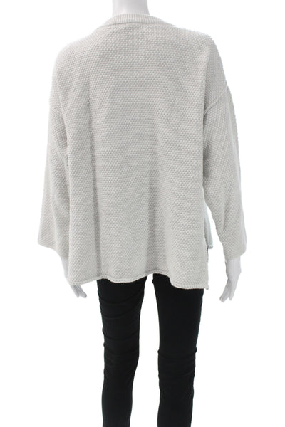 FP Beach Womens Gray Henley Sweater Long Sleeve Size XS