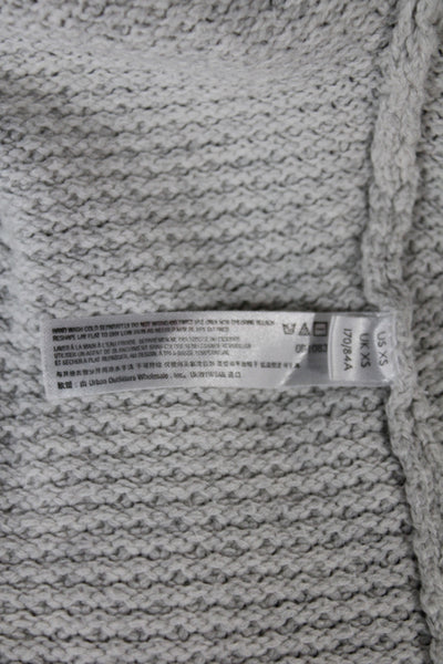 FP Beach Womens Gray Henley Sweater Long Sleeve Size XS