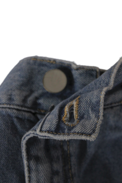 & Other Stories Women Blue Straight Jeans Button Size 25