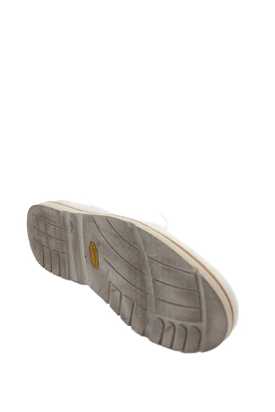 Sperry by Todd Snyder Mens Leather Laced Boat Shoes Cream Size 9
