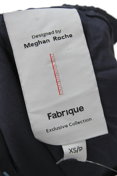 Fabrique Women Camisole Blue Polka Dot Scoop Neck Lyocell Size PXS