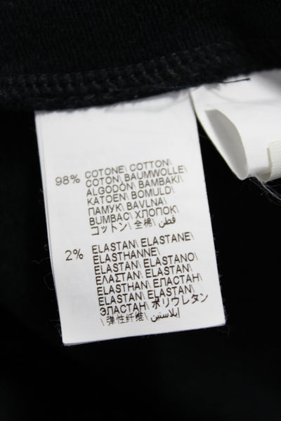 Brunello Cucinelli Women Black Full Zip Hoodie High Neck Cotton Size S