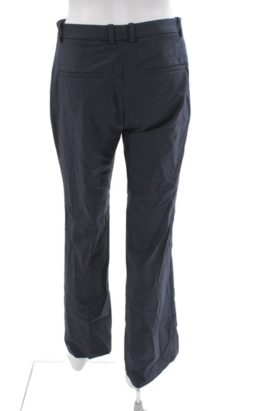 Theory Women Wool Dress Pants Black Button Size 2