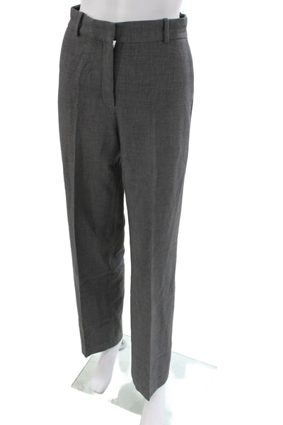 Babaton Women Dress Pants Gray Button Waist Recycled Polyester Inseam 30 Size 2