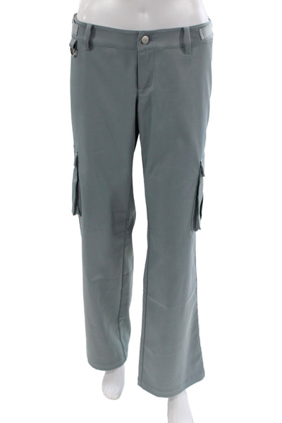 Miaou Womens Cargo Pants Gray Button Closure Polyester Size S