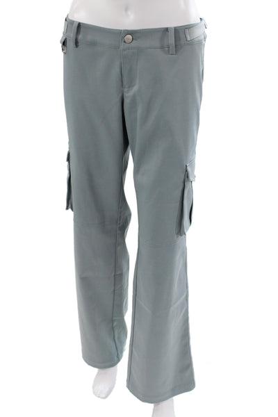 Miaou Womens Cargo Pants Gray Button Closure Polyester Size S