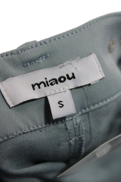 Miaou Womens Cargo Pants Gray Button Closure Polyester Size S
