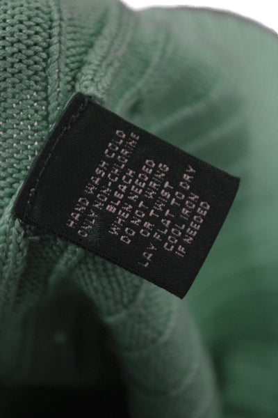 Lauren Ralph Lauren Women Pullover Sweater Green V-Neck Silk Size XS