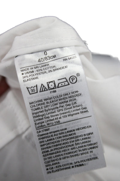 Banana Republic Womens Collared Button-Up Long Sleeve White Basic Size 0