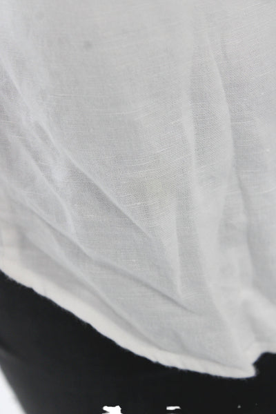 Banana Republic Womens White Collared Long Sleeve Button-Up Petite Size XS