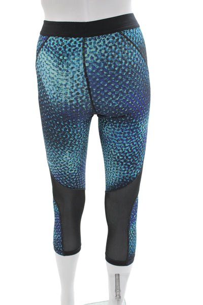 Nike Womens Capri Leggings Black Spotted Athleisure Pull On Size XS