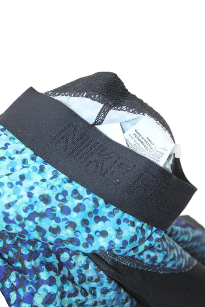 Nike Womens Capri Leggings Black Spotted Athleisure Pull On Size XS