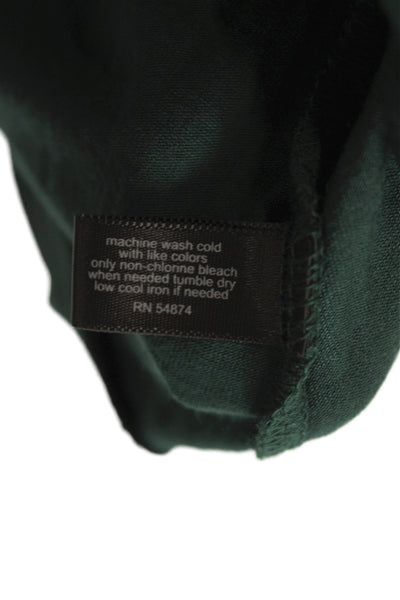 Designer Women Camisole Cowl Neck Green Sleeveless Summer Size XS
