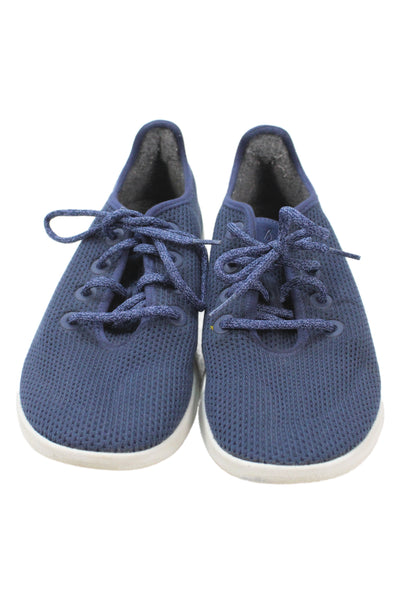 Allbirds Mens Lace Up Low Top Tree Runner Sneakers Navy Blue Size 10