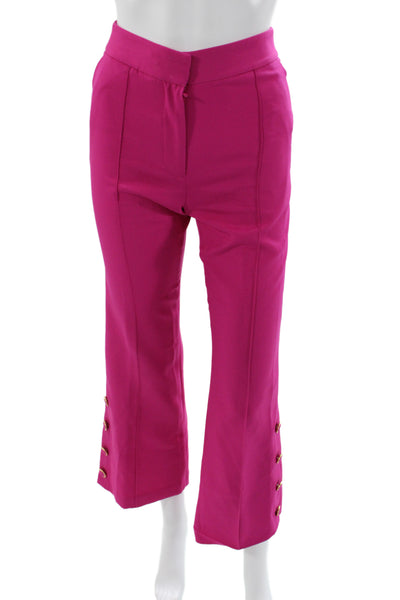 Milly Womens Pink Polyester Dress Pants Button Inseam 27 Size 0