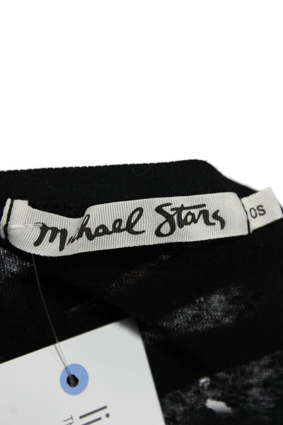 Michael Stars Womens Black Jersey Scoop Neck Long Sleeve T-Shirt Size One Size