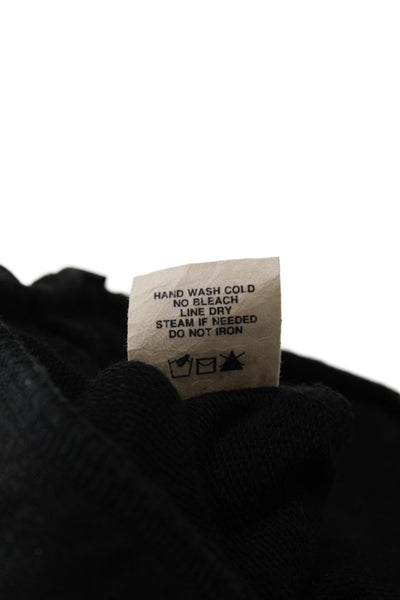 Krisa Womens Ankle Leggings Black Cotton Size M