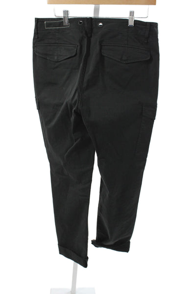 Rag & Bone Womens Black Cargo Pants 98% Cotton Size 28