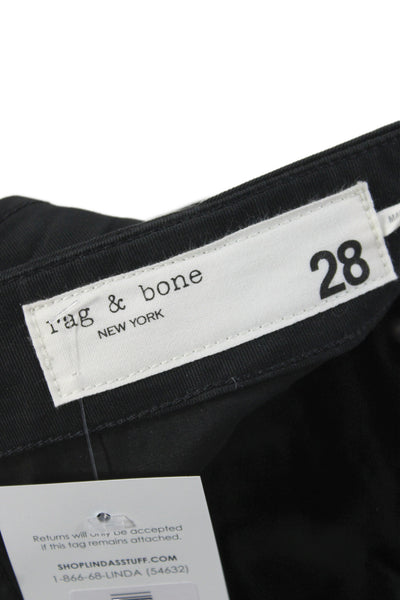 Rag & Bone Womens Black Cargo Pants 98% Cotton Size 28
