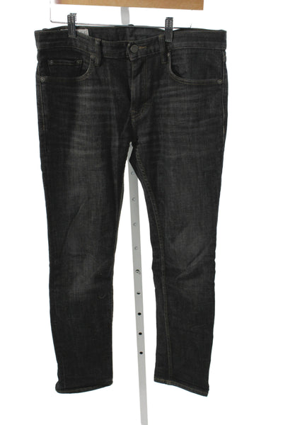 Banana Republic Mens Skinny Black Cotton Jeans Size 31