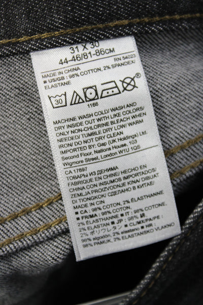 Banana Republic Mens Skinny Black Cotton Jeans Size 31