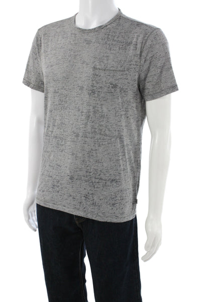 John Varvatos Star USA Men Basic Gray Tee Short Sleeve Size M