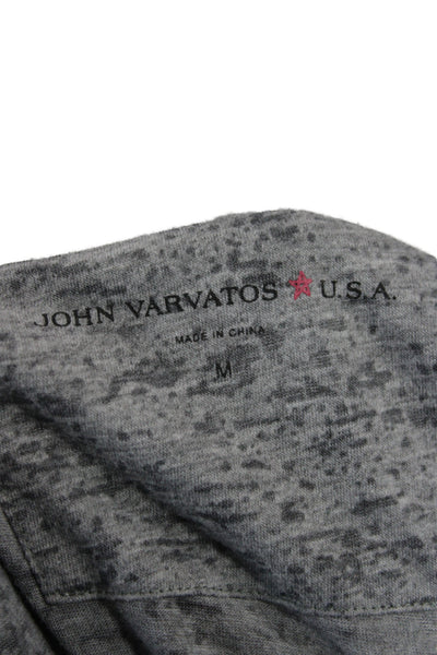 John Varvatos Star USA Men Basic Gray Tee Short Sleeve Size M