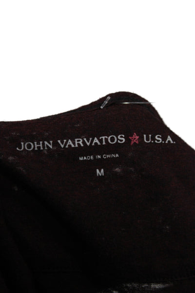 John Varvatos Star USA Mens Basic Brown Crew Neck Short Sleeve T-Shirt Size M