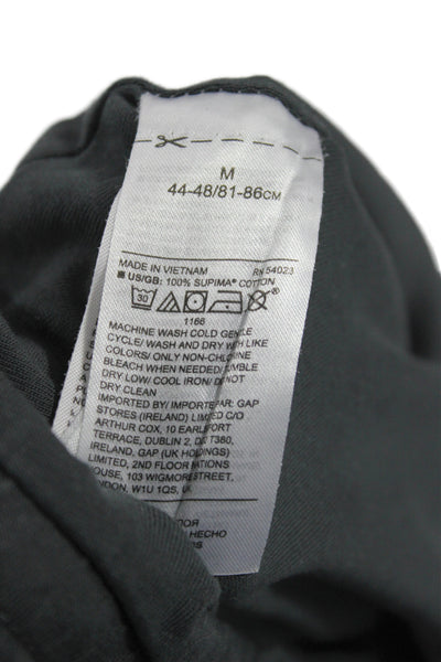 Banana Republic Mens Cargo Shorts Gray Supima Cotton Drawstring Size M
