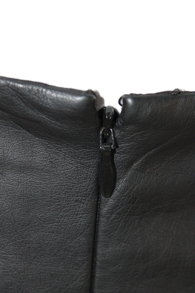 Club Monaco Womens Mini Skirt Black Viscose Zip Size 2