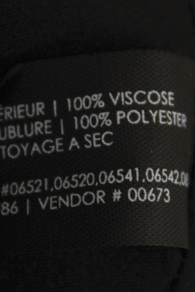 Club Monaco Womens Mini Skirt Black Viscose Zip Size 2