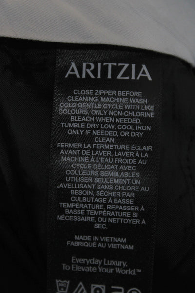 Aritzia Womens Dress Pants Black 30 Inseam Zip Closure Size 0