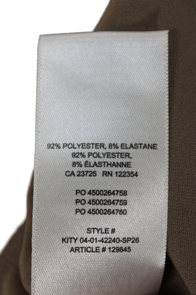 Wilfred Women Basic Brown Sleeveless Mock Neck Tank Pullover Size XS